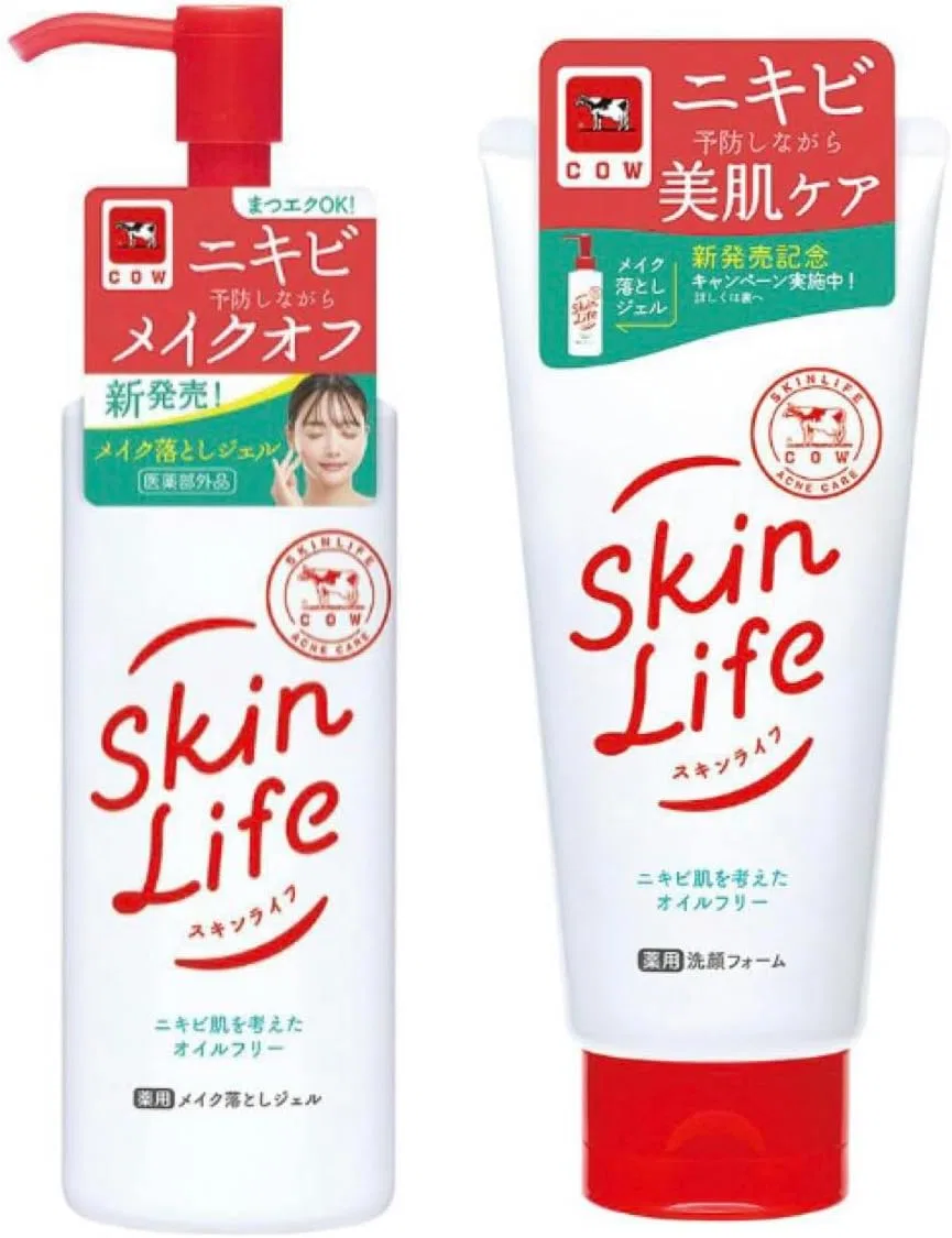 Набор — И пенка для умывания Skin Life, набор 2 шт, 150 г + 130 г, цитрусовый аромат, белый