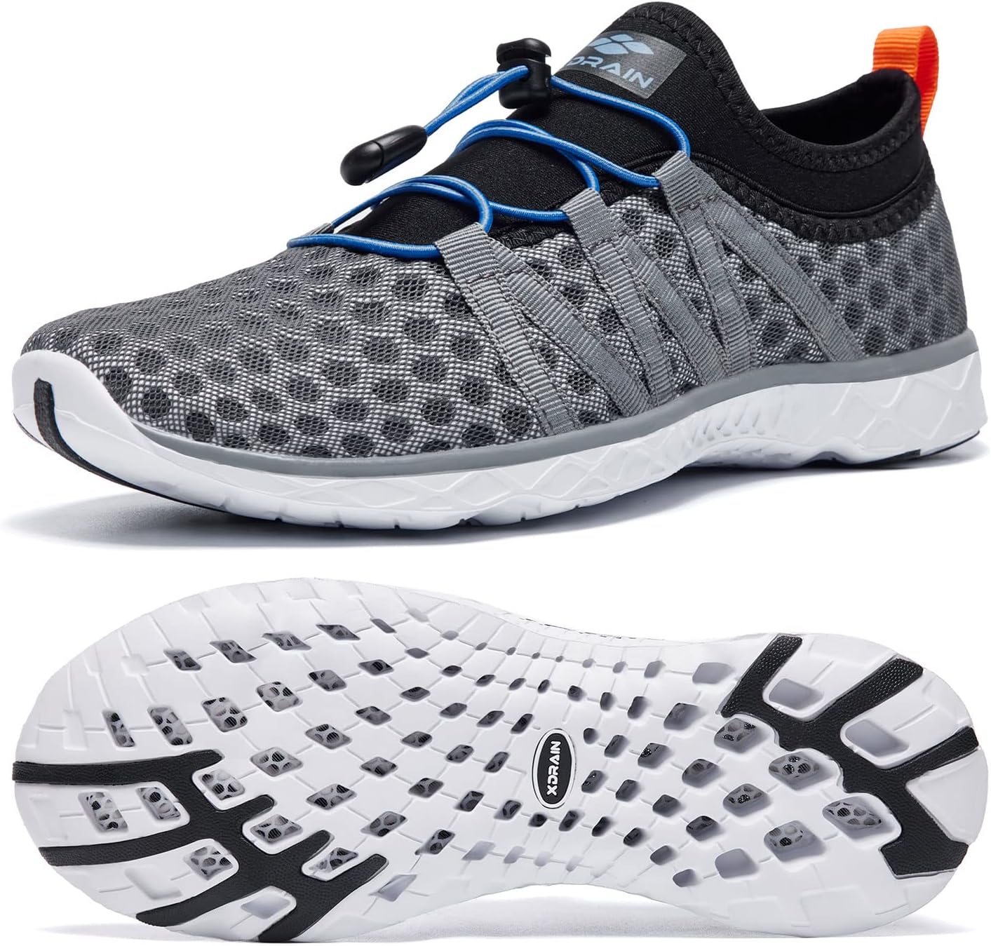 

Мужские водные слипоны ALEADER с сетчатой верхней частью, черный/оранжевый/серый