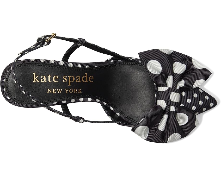 Туфли Kate Spade New York Rue Slingback Mid Heel, цвет Black/Cream — фото 2