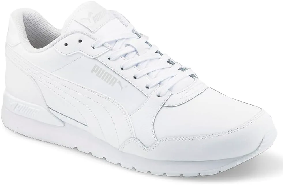 Мужские кроссовки PUMA St Runner V3 с шнуровкой, повседневные - белые, белый — фото 3