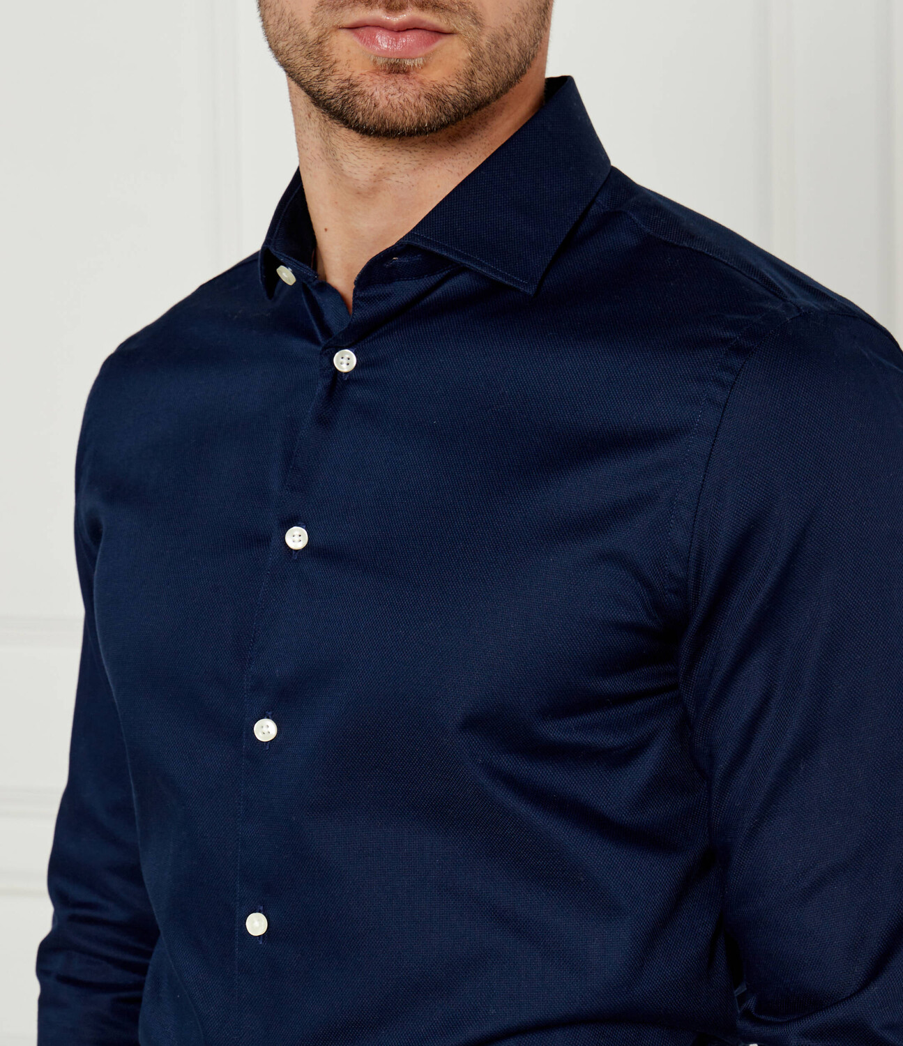 Рубашка Tommy Hilfiger Slim Fit, темно-синий — фото 4