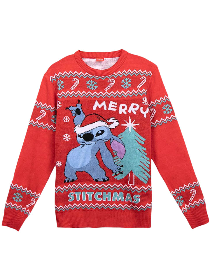 

Свитер Lilo & Stitch, красный