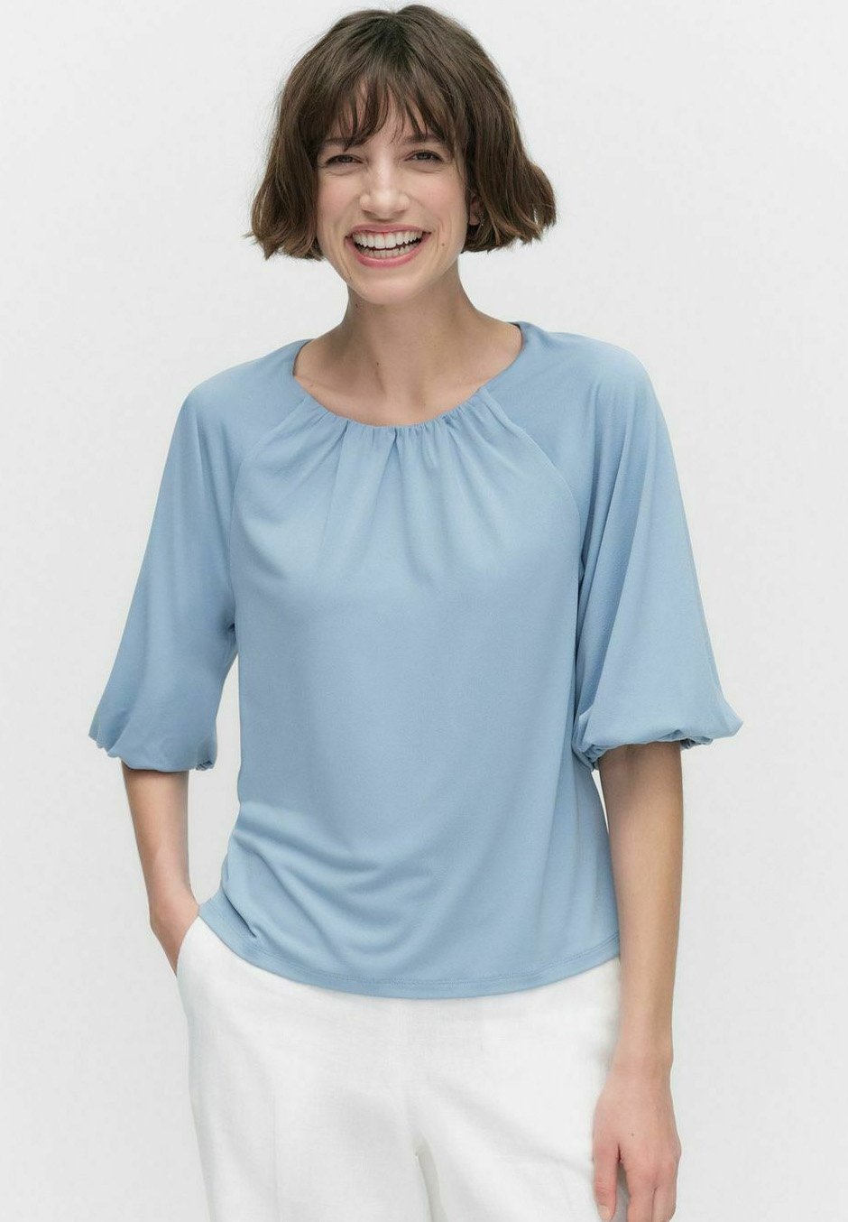 

Футболка с принтом IRMELIE LONG SLEEVED BLOUSE STOCKH LM, синий
