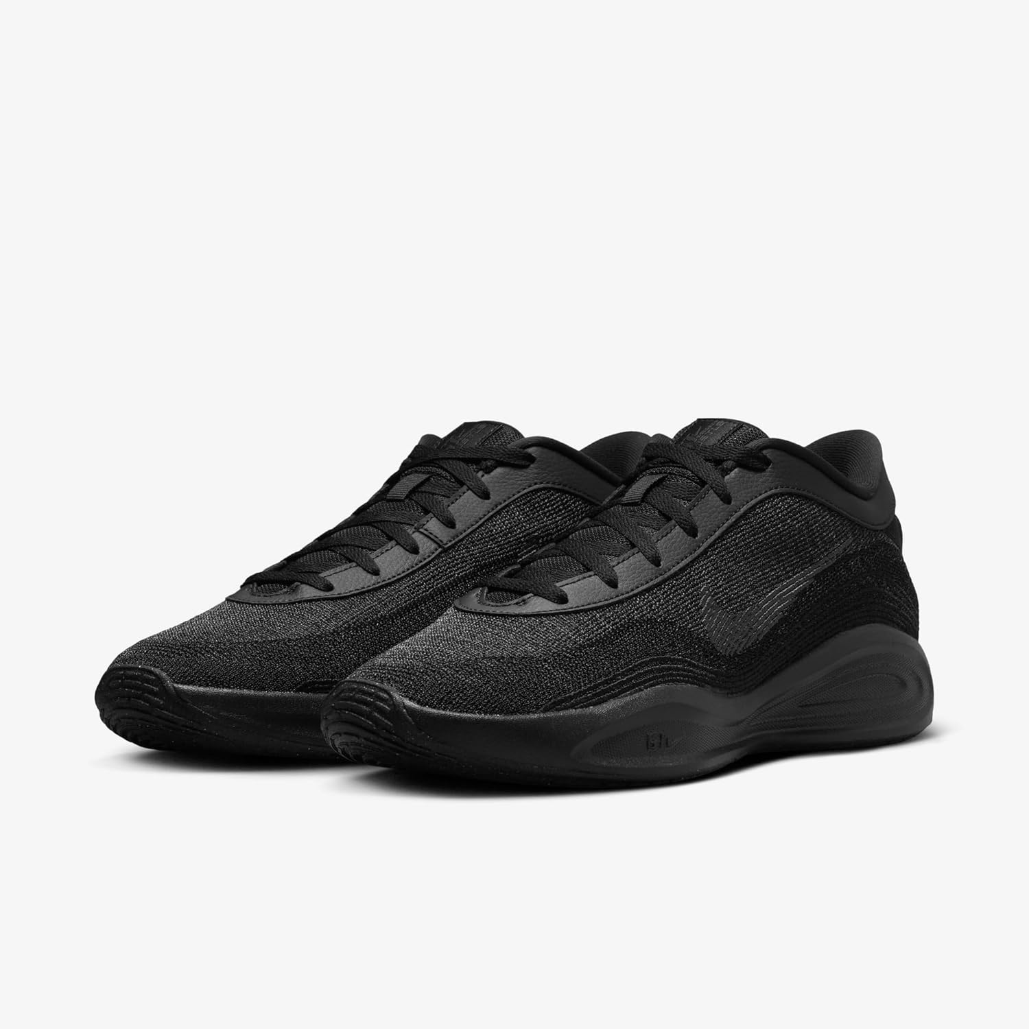 Мужские кроссовки Nike G.T. Hustle Academy с шнуровкой, черный — фото 2