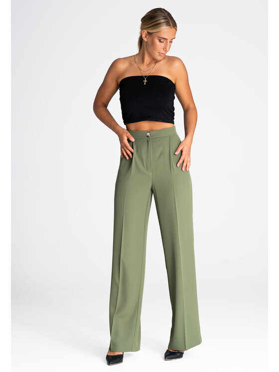 

Женские брюки regular fit Figlfigl, хаки