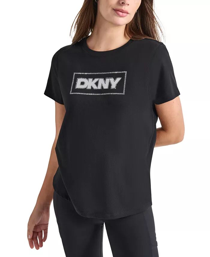 

Женская футболка с графическим принтом DKNY, черный