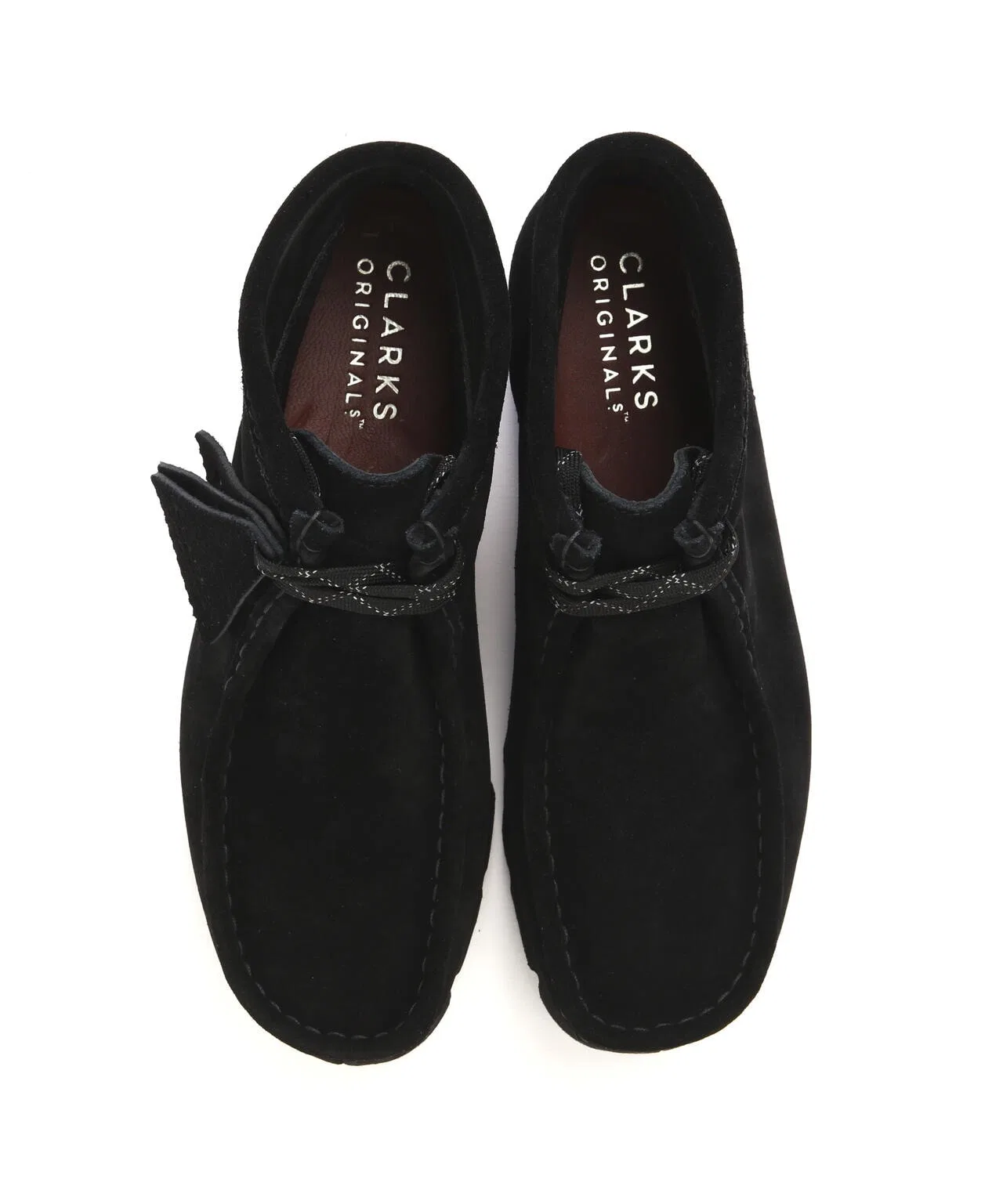 Унисекс кожаные ботинки Clarks Wallabee Boot GTX чёрные — фото 4