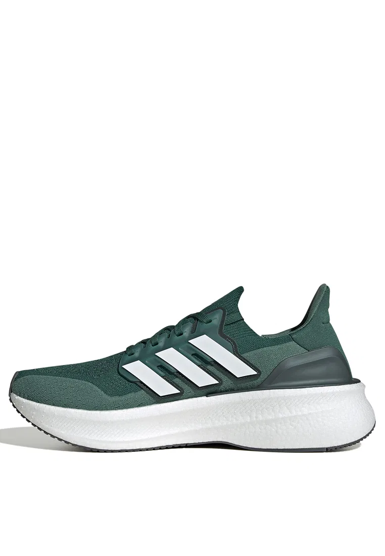 Кроссовки мужские спортивные, Ultraboost 5, Adidas, белый/зеленый/серый — фото 4