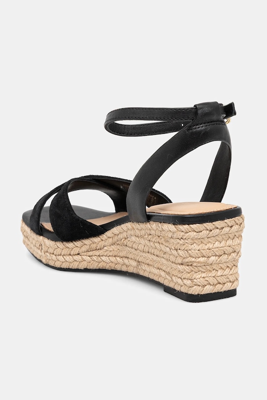 Кожаные сандалии LEATHER & SUEDE MID WEDGE ESPAD Tommy Hilfiger, черный — фото 3