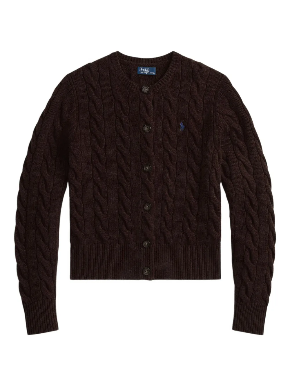 

Кардиган фактурной вязки POLO RALPH LAUREN, коричневый