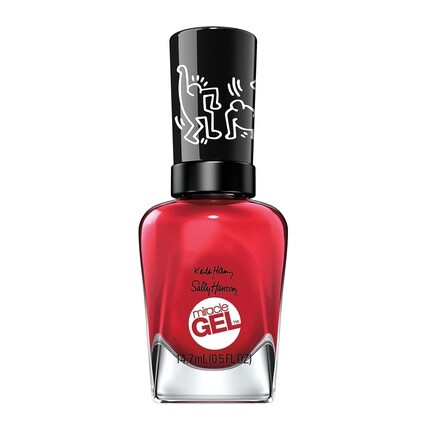 

Sally Hansen Miracle Gel Лак для ногтей Keith Haring Collection Red-iant Baby 0,5 жидких унций