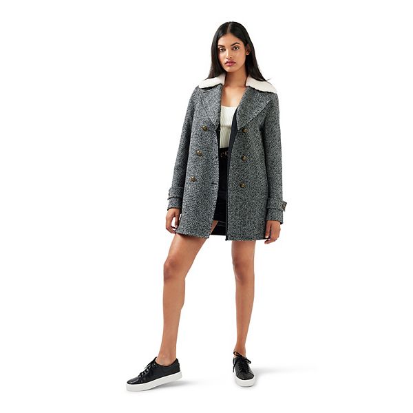 

Куртка Liberty с воротником-шерпа из шерстяной смеси Belle & Bloom, Grey