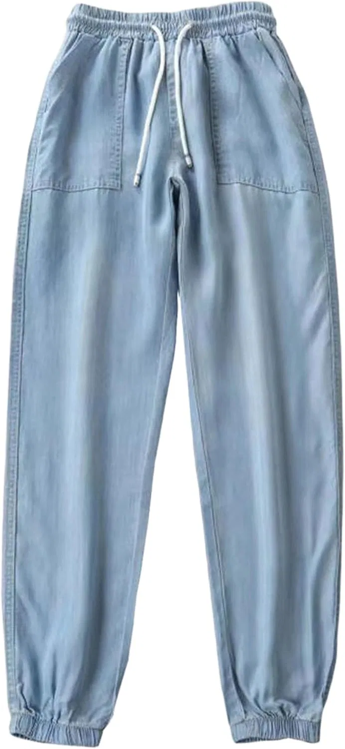 Джинсы с завышенной талией Light Blue