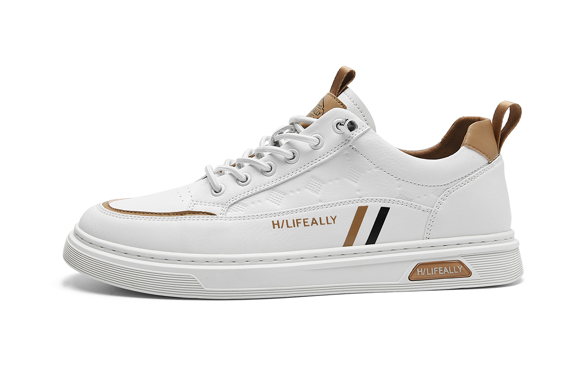 

Низкие мужские скейтерские кроссовки HLA, бело-серые