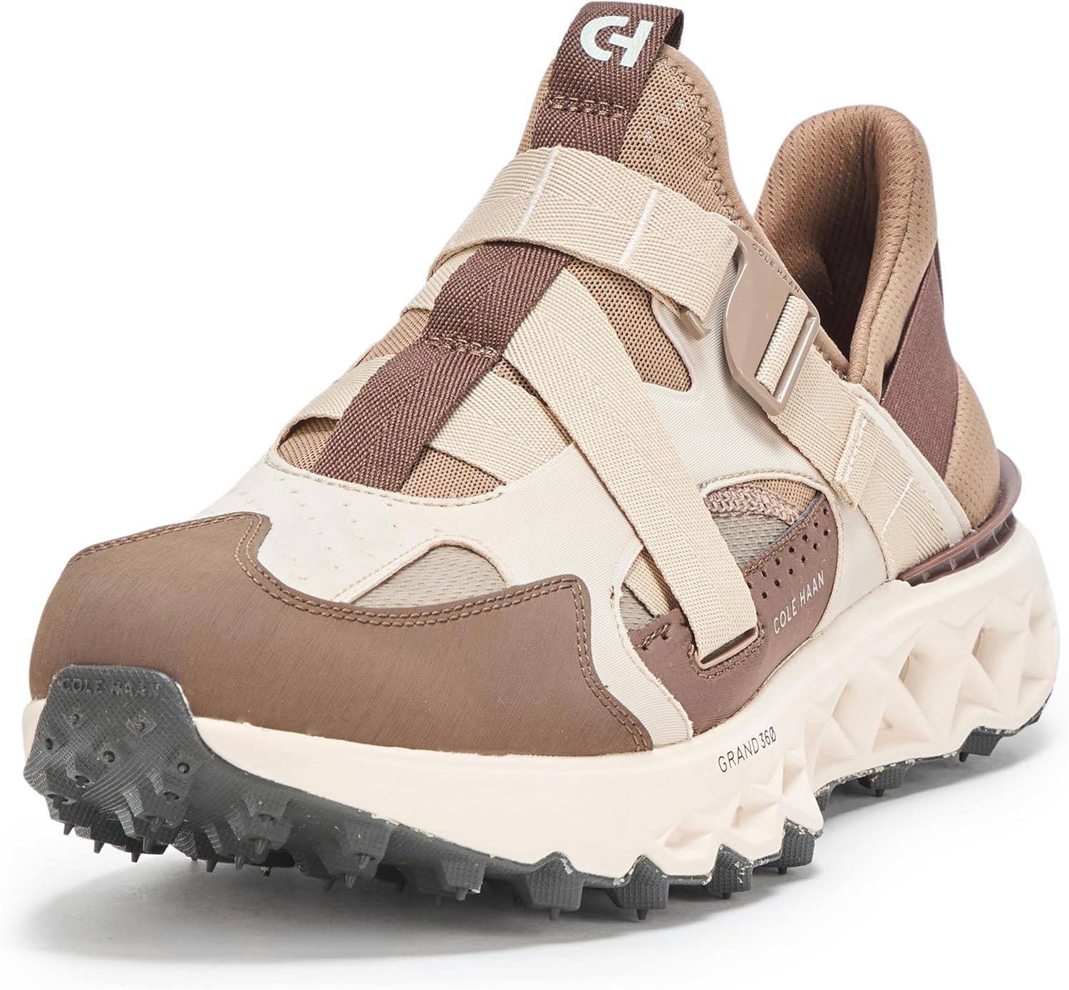 

Мужские кроссовки Cole Haan 5.Zerogrand Monk с ремешком для бега, кофейный/слоновая кость