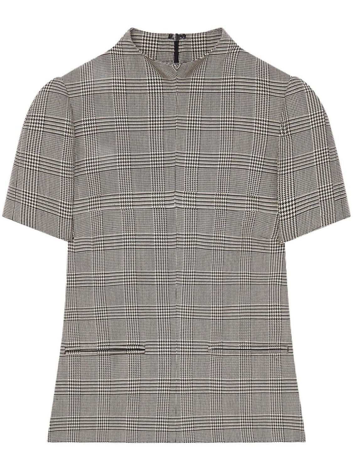 

Courrèges футболка с узором Prince of Wales, черный