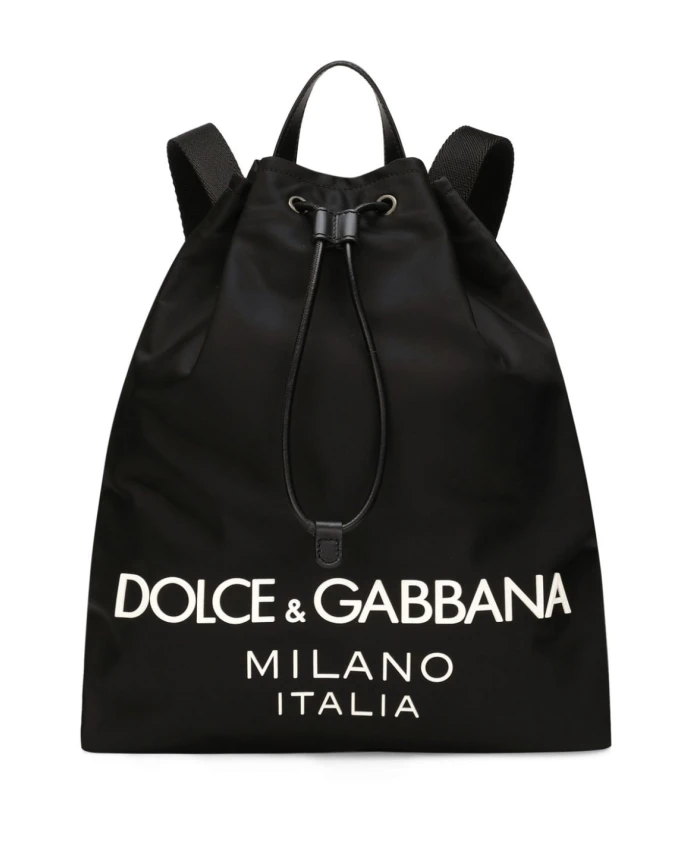 

Рюкзак на шнурке с логотипом Dolce & Gabbana, черный
