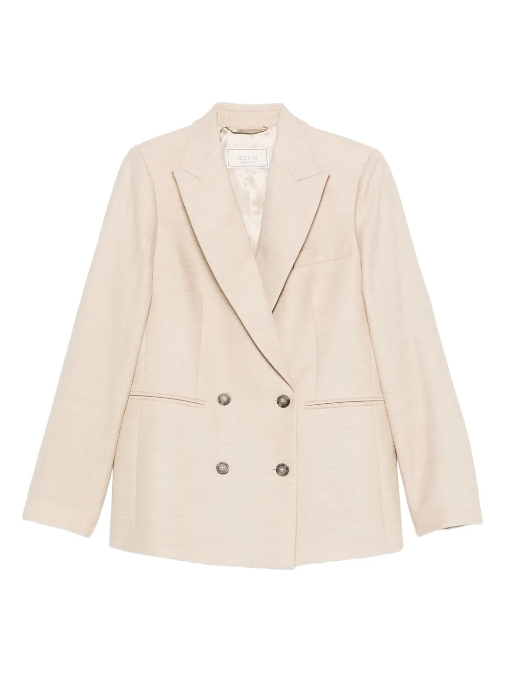

Двубортный блейзер Peserico, нейтральный
