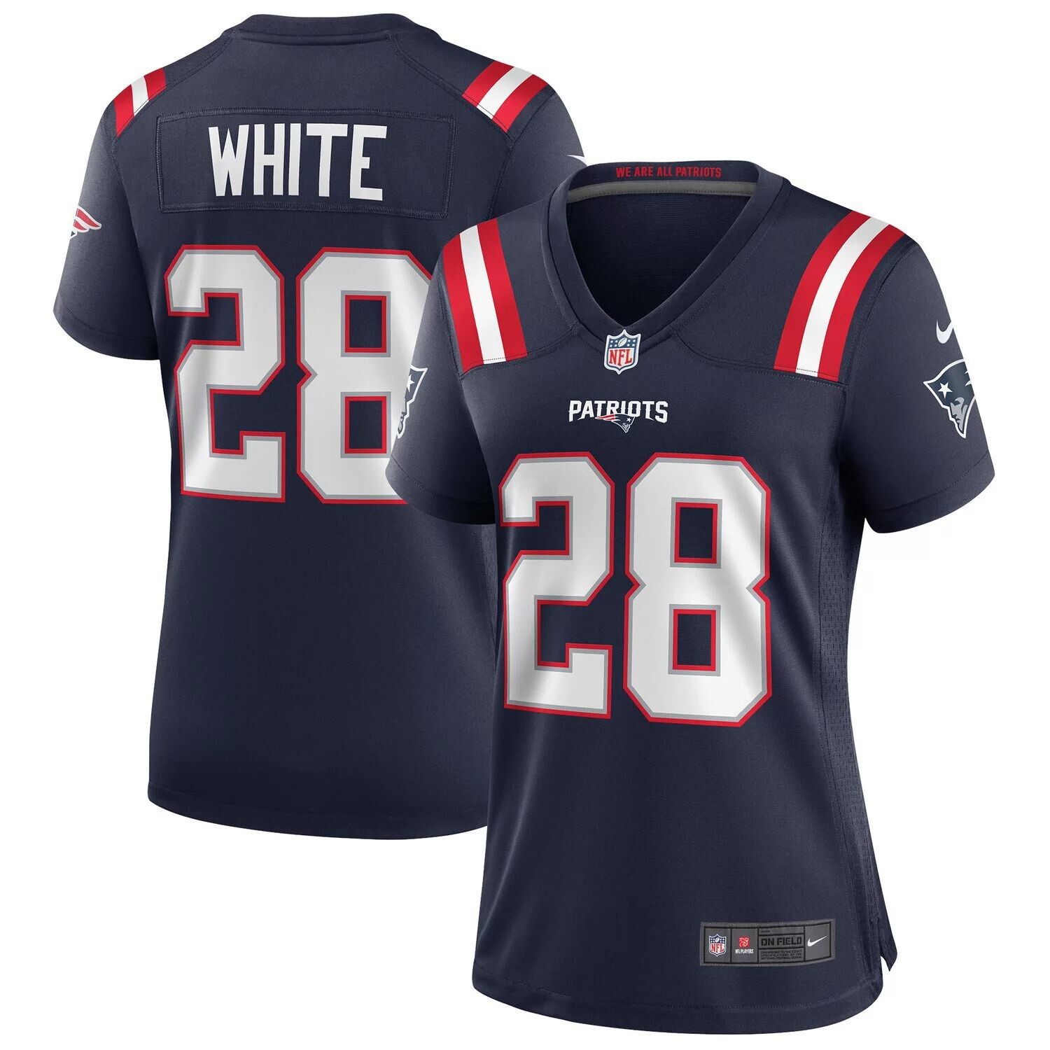 

Женское джерси Nike James White Navy New England Patriots Game Nike