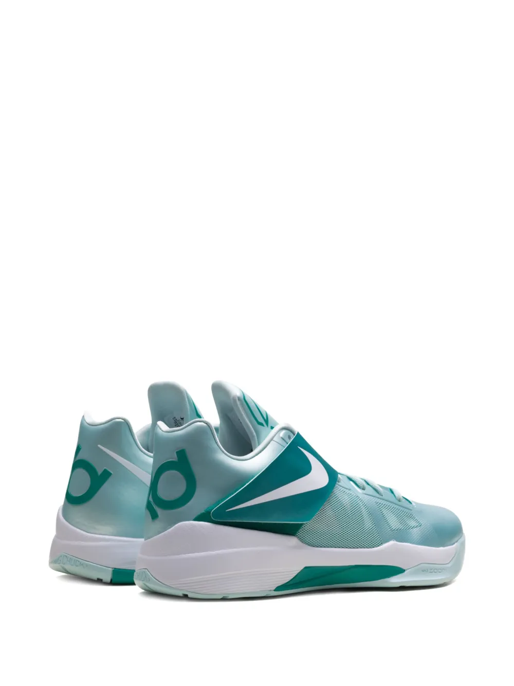 Кроссовки KD 4 Easter Mint Candy/White/New Green Nike, синий — фото 3