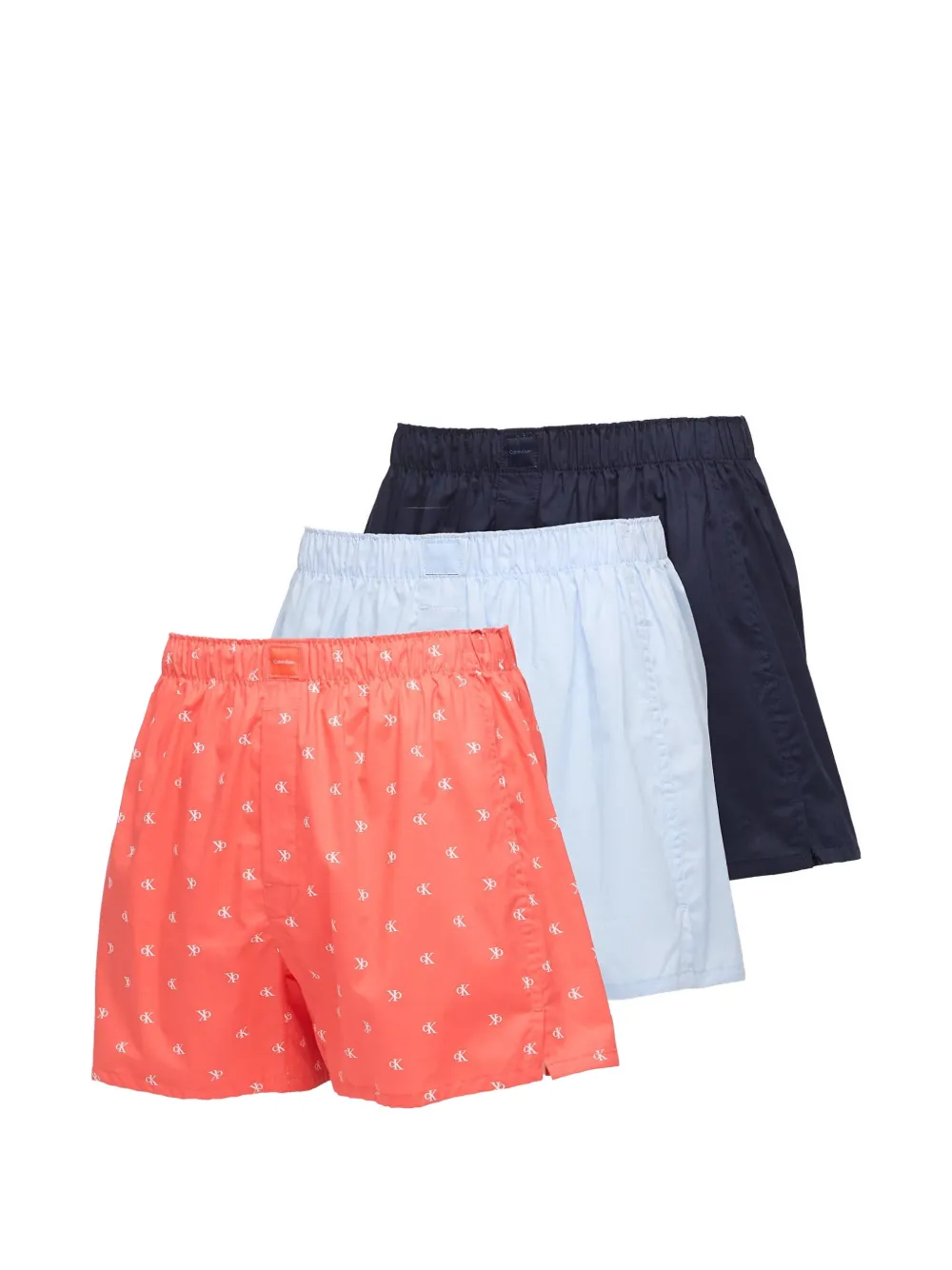 

Трусы-боксеры на резинке (упаковка из трех штук) Calvin Klein, синий