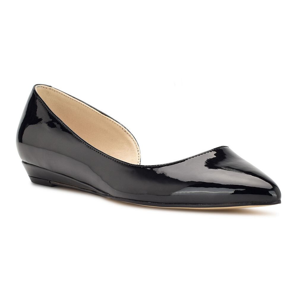 

Женские туфли на плоской подошве Nine West Saige D'Orsay, цвет Black Patent