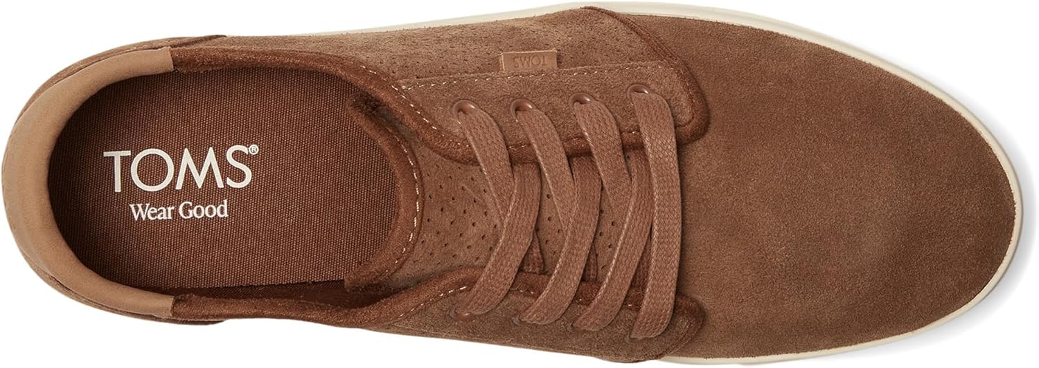 Мужские кеды TOMS Carlo 2.0 на шнуровке - черные — фото 2