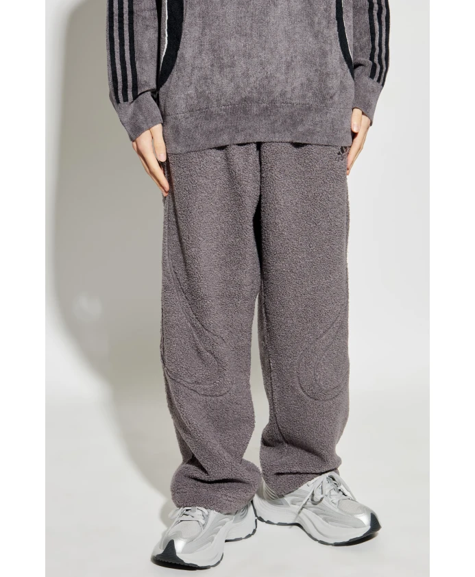 Тренировочные штаны из флиса Borg для поднятия командного духа Adidas Originals, серый — фото 3
