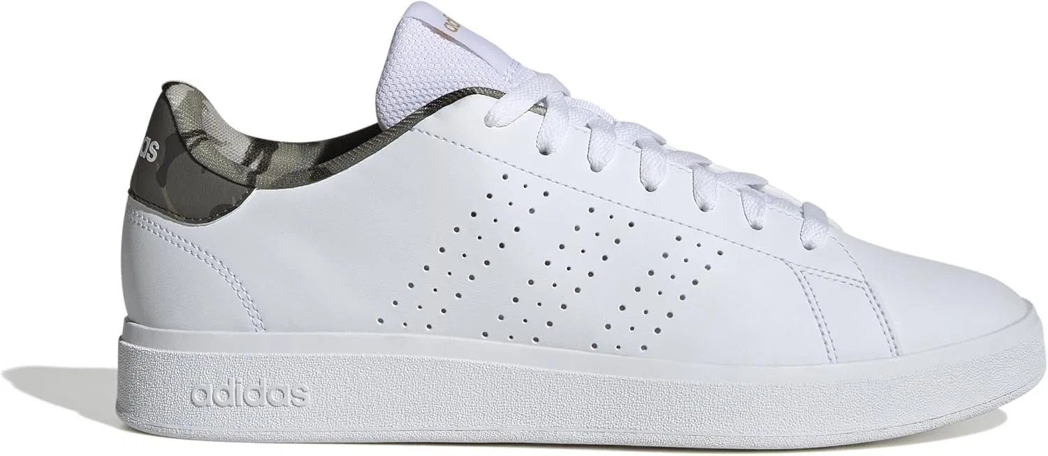 Кроссовки Adidas Unisex Advantage Base 2.0, Cloud White Cloud White Olive Strata — фото 3