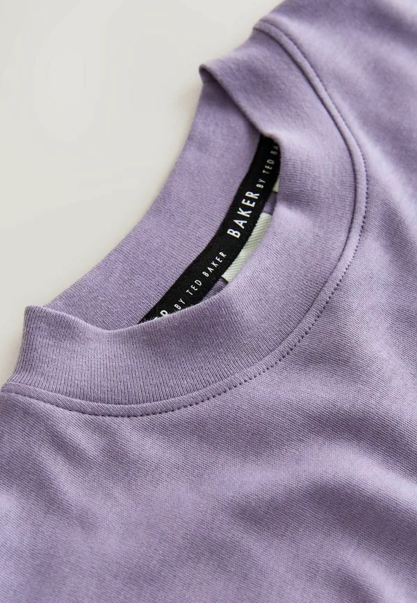 Футболка стандартного кроя с карманом и принтом Baker By Ted Baker, Purple — фото 4
