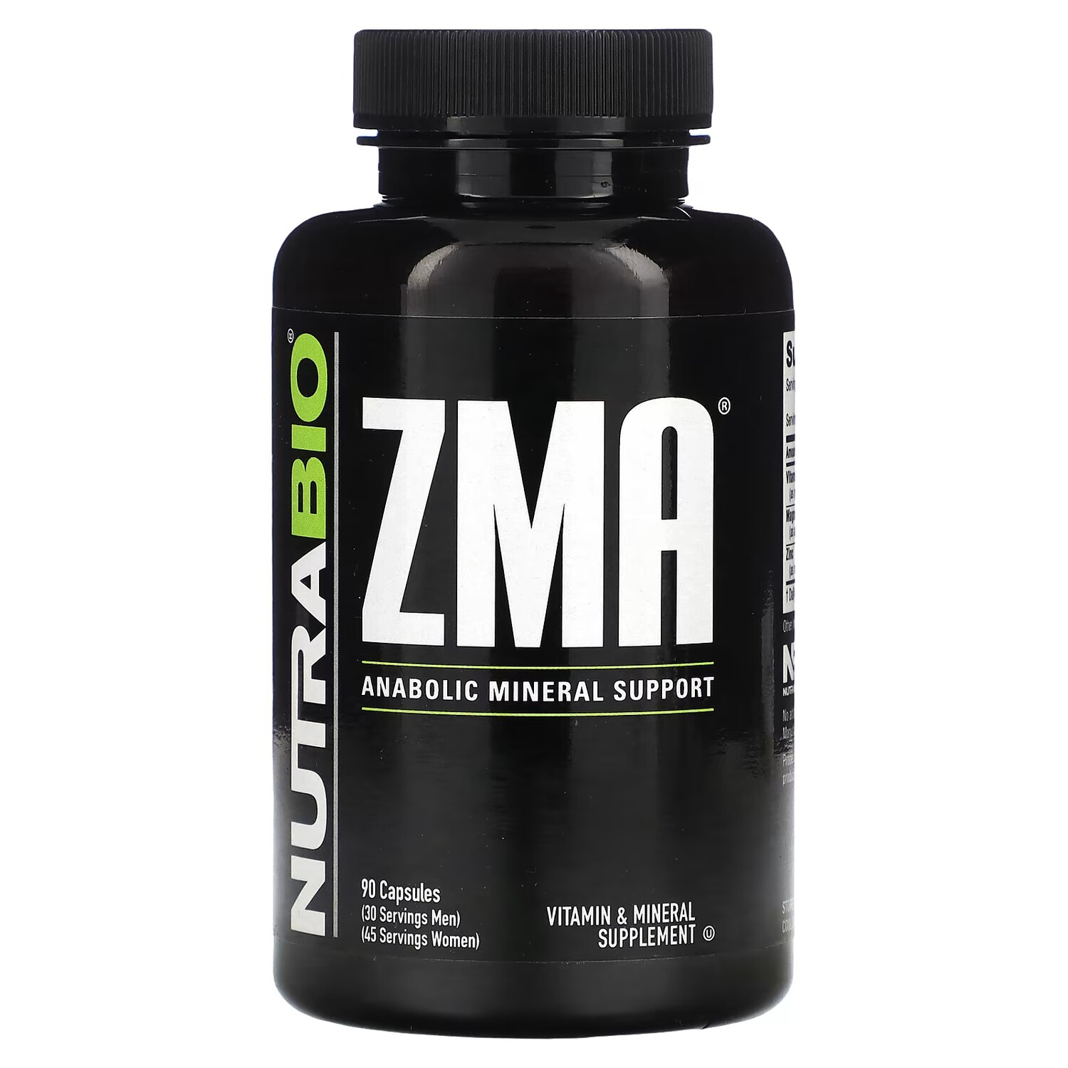 

Добавка Nutrabio ZMA, 90 капсул