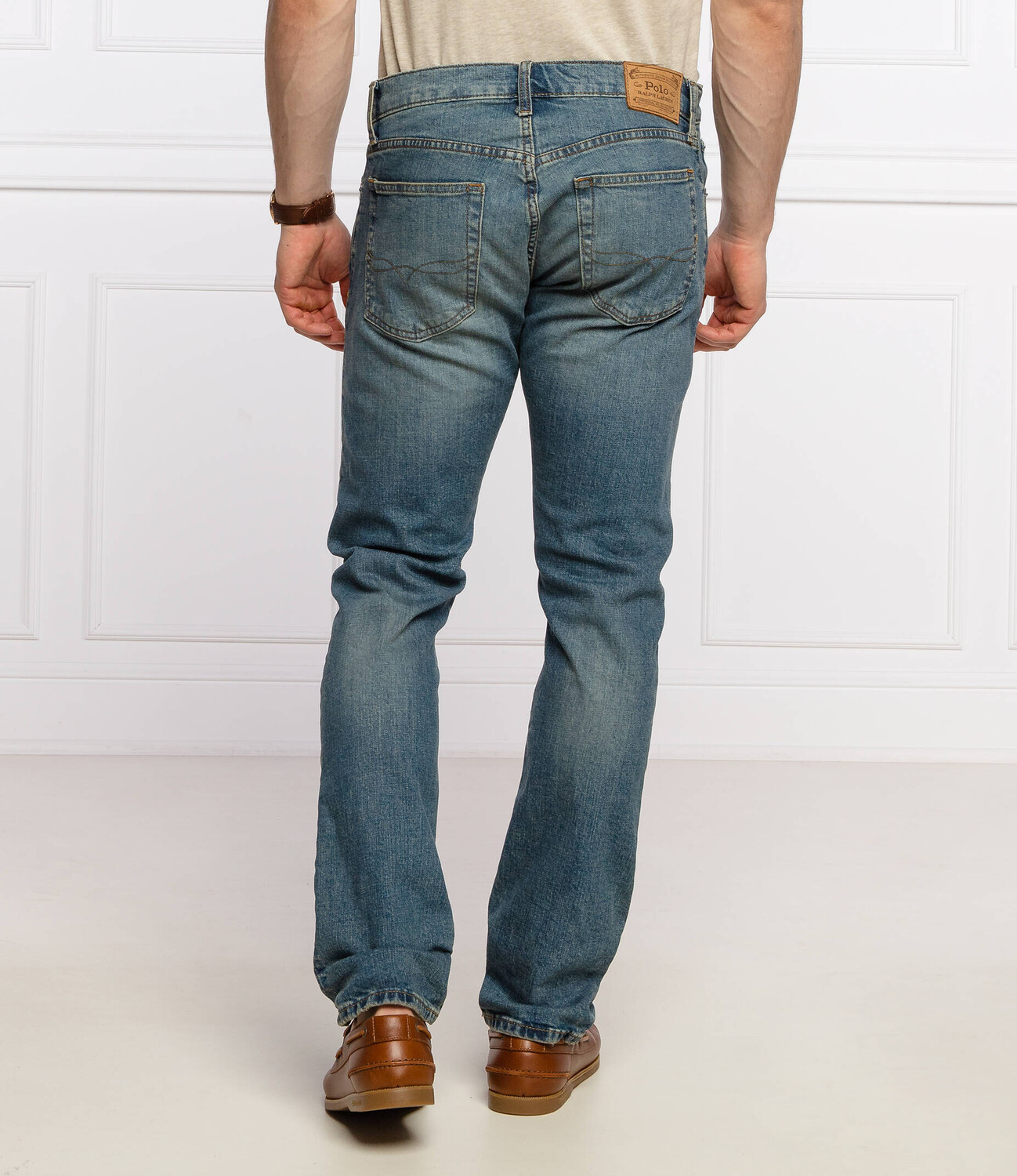 Джинсы POLO RALPH LAUREN slim fit, синий — фото 4