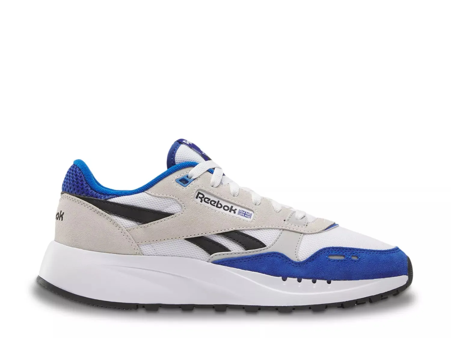 

Кроссовки Reebok Classic Leather 2400 — мужские, белые/серые/синие