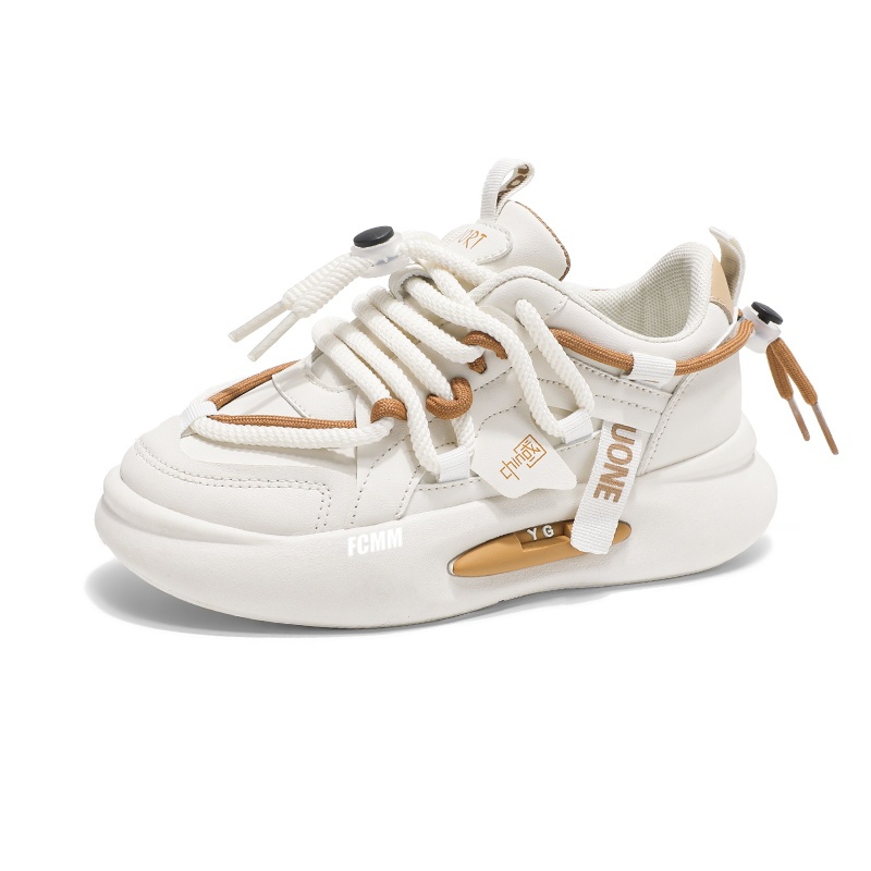 

Прочные дышащие низкие повседневные кроссовки для детей FCMM, бежевый