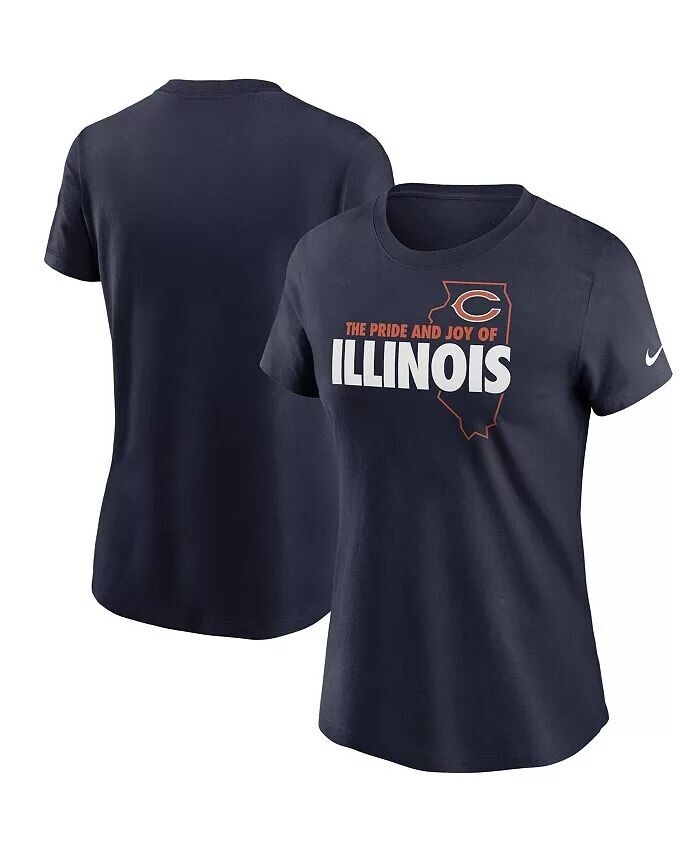 

Женская темно-синяя футболка Chicago Bears Hometown Collection Nike