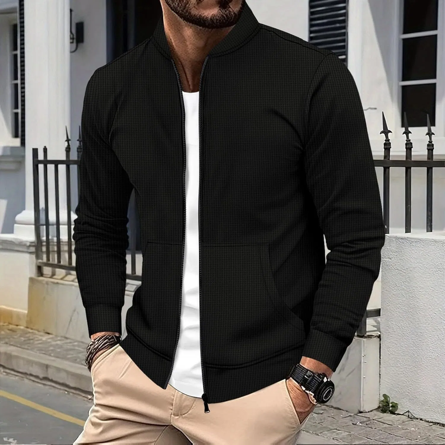 Мужская куртка Active Track, Polyester, Black — фото 3