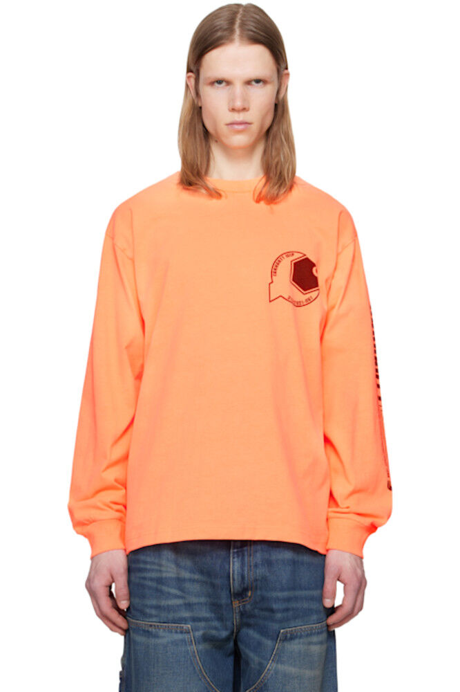 

Оранжевая футболка L/S Industry Carhartt Work In Progress
