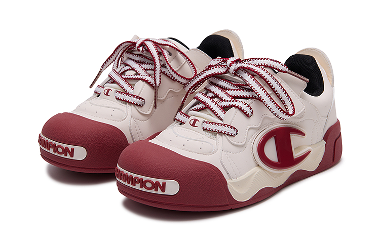 Детские кроссовки Puffy Shoes Rebound And Breathable Low Top для скейтбординга Champion Kids, красный — фото 2