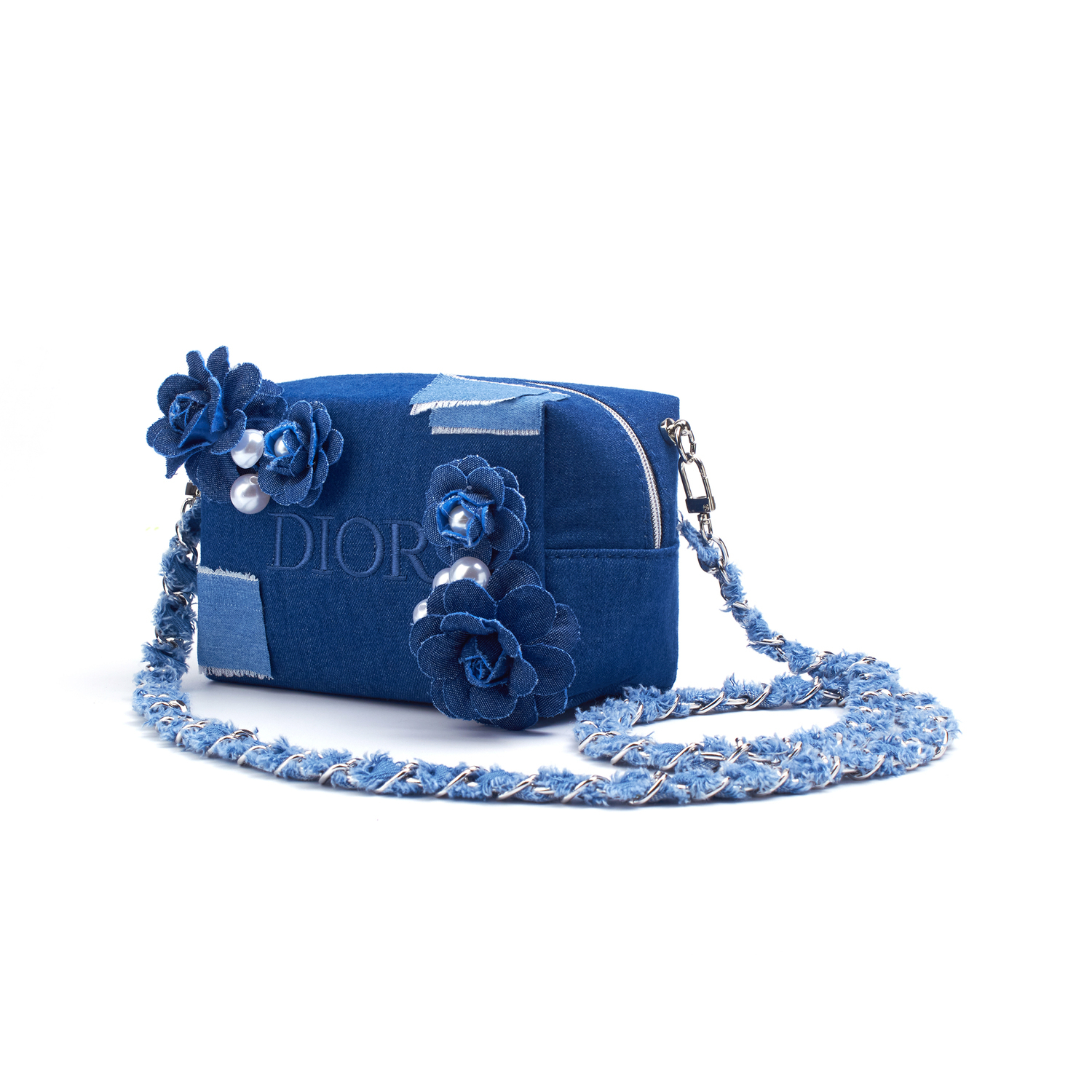 DIOR Индивидуальная косметичка Amber, Dream Blue Iris косметичка Denim Blue — фото 3