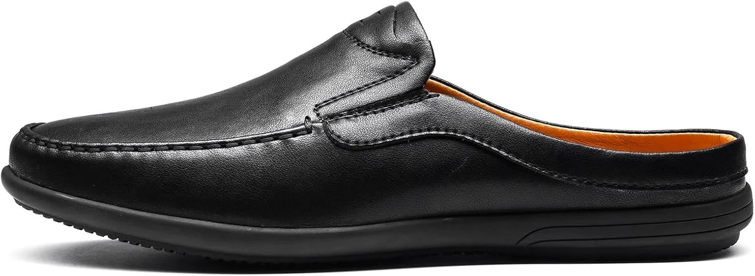 

Мужские слипоны-лоферы, ручная работа, кожаные тапочки, дышащие, удобные, мягкие, с ручной прошивкой, без каблука, повседневная обувь для мужчин LUODENGLANG, черный