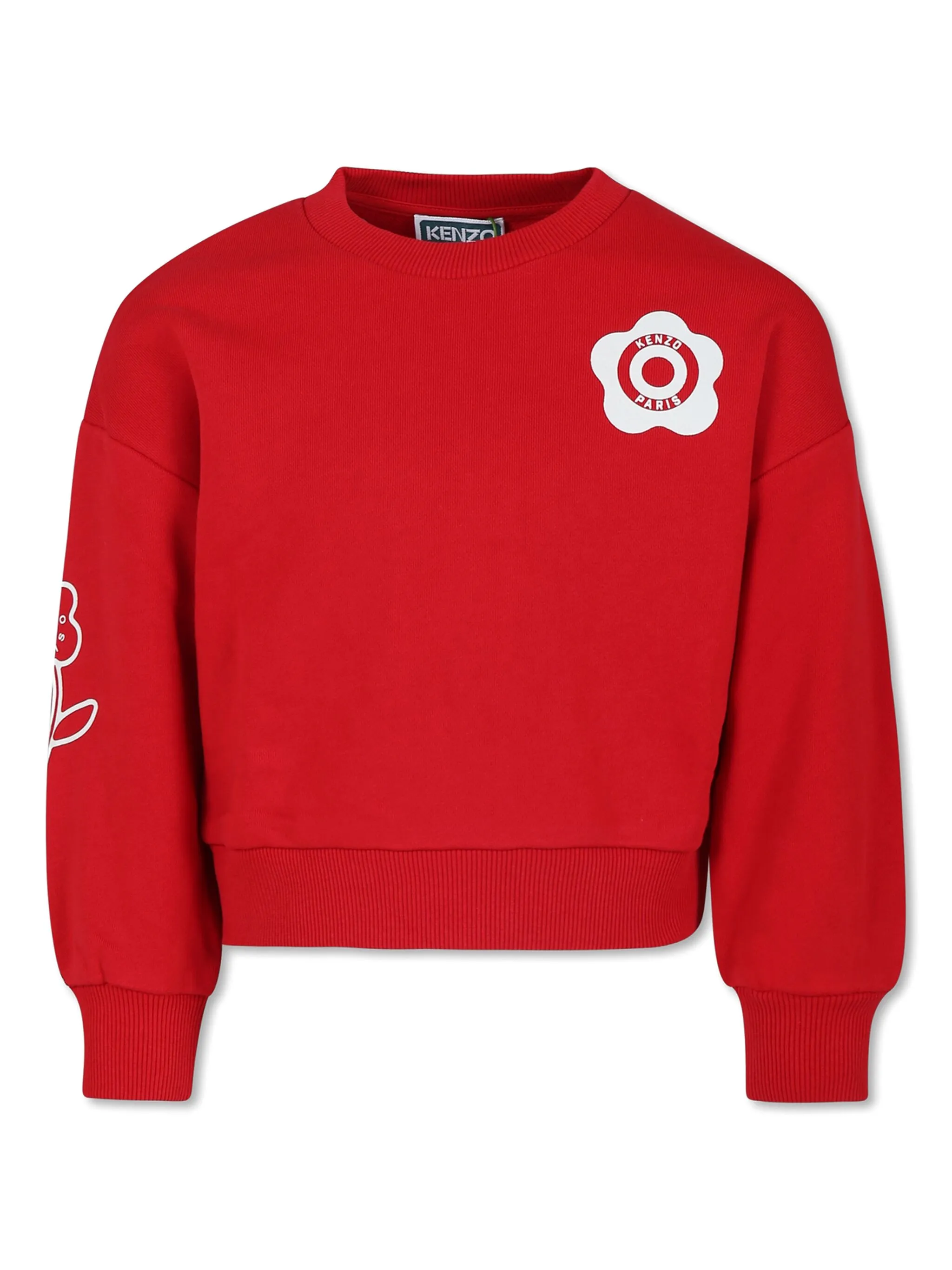 

Толстовка Broke Flowers Kenzo Kids, красный