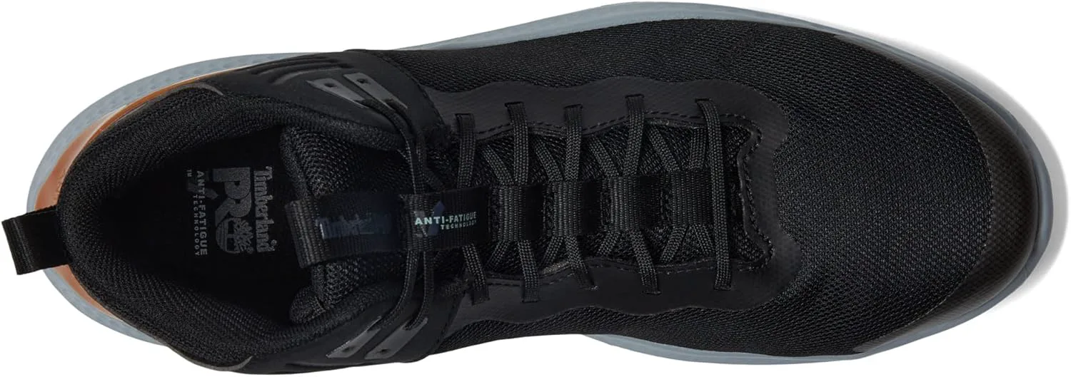 

Мужские рабочие кроссовки Timberland PRO Setra Mid Composite Safety Toe Industrial Athletic Work Shoe, черный