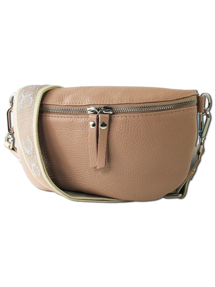 

Наплечная сумка Toscanto Gürteltasche Leder rosa, mehrfarbig ca. 25cm
