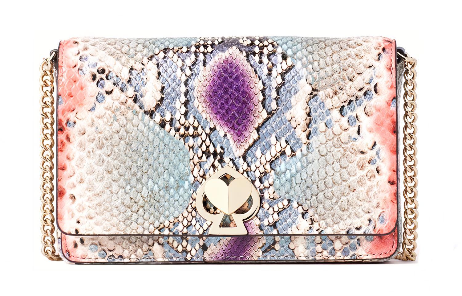 

Kate Spade Кожаная женская сумка через плечо фиолетовая мультиколор