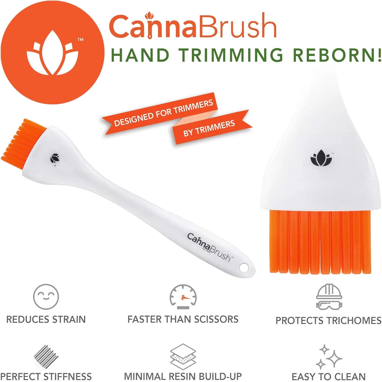Щетка для тримминга CB1000 White CannaBrush Cannabrush — фото 2