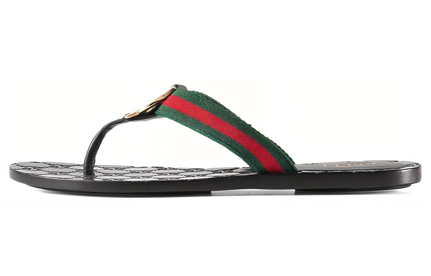Сандалии женские Gucci Thong Web, черный