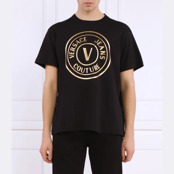 

Футболка стандартного кроя Versace, черный