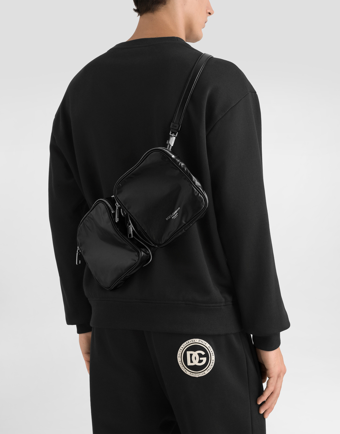 Кожаная сумка DOLCE & GABBANA, черный — фото 4