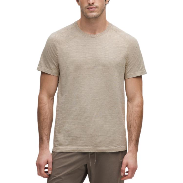 

Мужская футболка Metal Vent Tech Lululemon, коричневый/белый