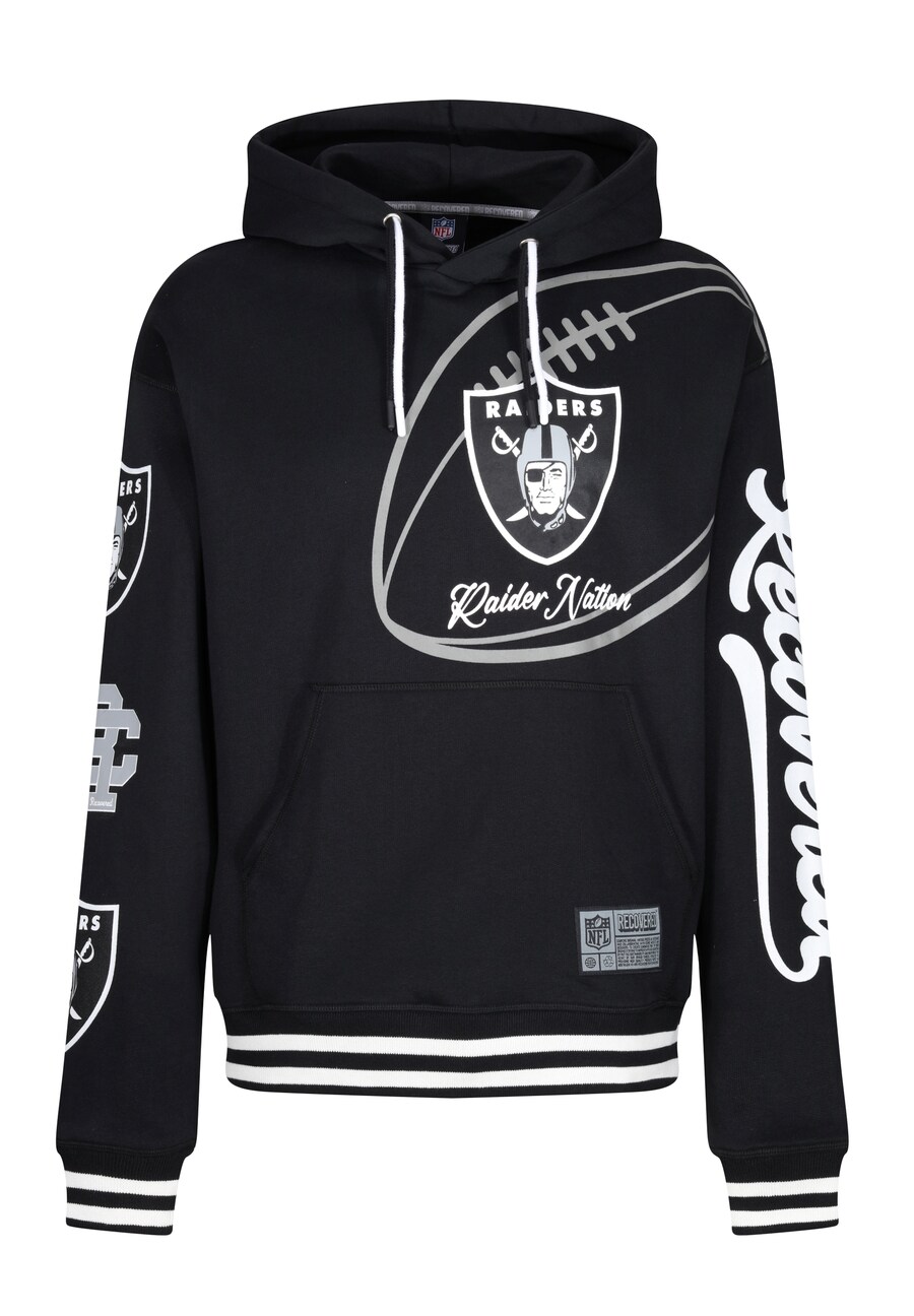 

Толстовка с капюшоном Recovered Sweatshirt NFL Raiders Nation, черный